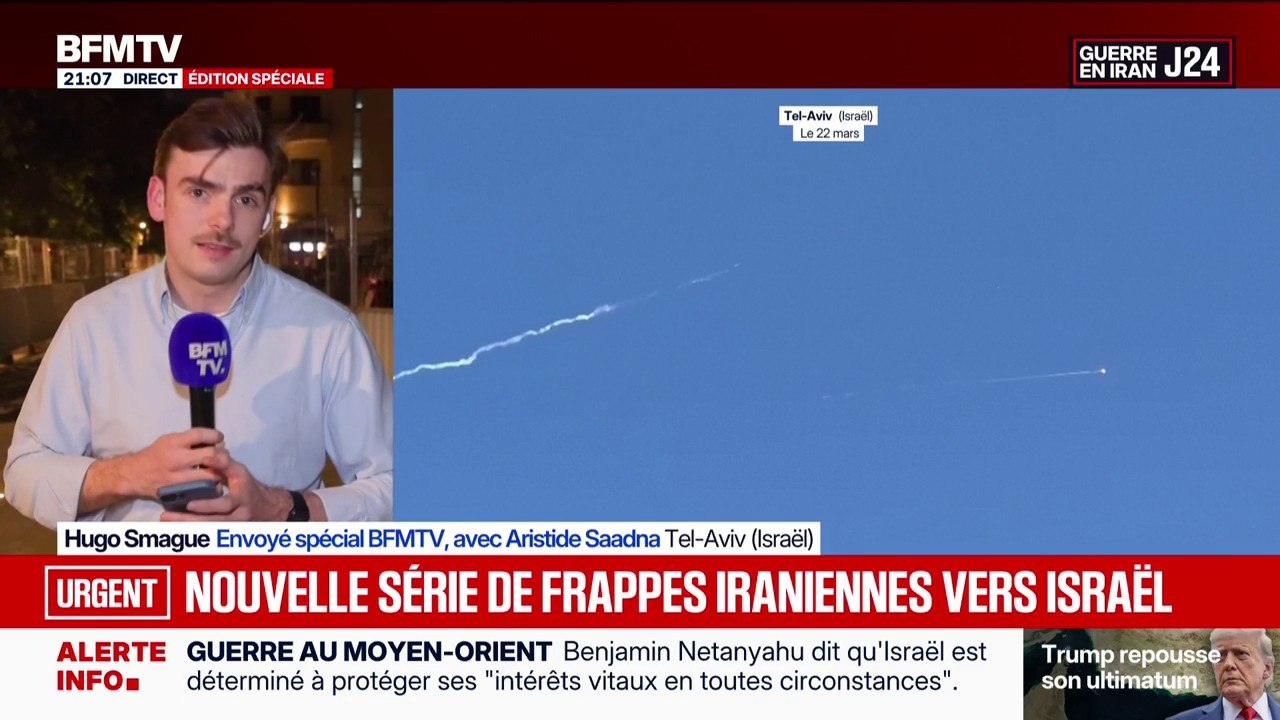 Guerre au Moyen-Orient: nouvelle série de frappes iraniennes vers Israël