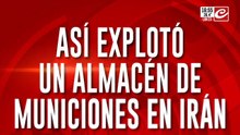 Así explotó un almacén de municiones en Irán