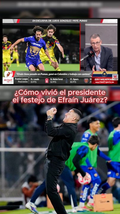 Presidente de Pumas rechaza la forma en la que su técnico celebró