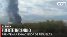 🚨¡Última Hora! Fuerte incendio frente a la Exhacienda de Peñuelas, en Aguascalientes