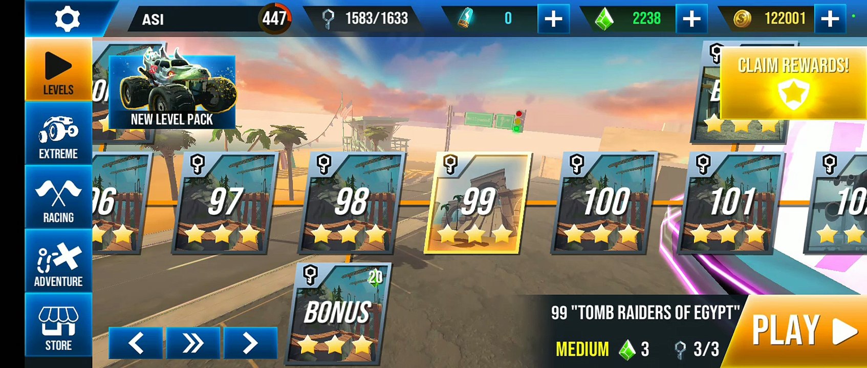 Stunt Car Extreme Level 99 "RAIDERS OF THE EGYPT" - The Secret of the Pharaohs 🏜️