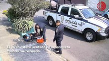 Captan abuso policial contra joven jardinero en Coyoacán; SSC investiga y suspende a elemento