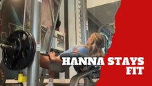 Hanna Cavinder shares her leg-day workout routine on Instagram