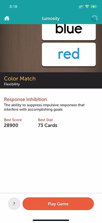 Lumosity Games 20: Color Match for Flexibility Brain Training #lumositygame