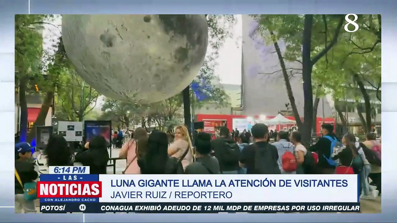 ¡La Luna al alcance de tus manos!  Así puedes visitar la impresionante instalación en Reforma