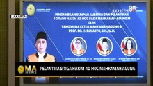 Mahkamah Agung Lantik 3 Hakim Ad Hoc, Dipimpin Ketua MA Sunarto | MA NEWS