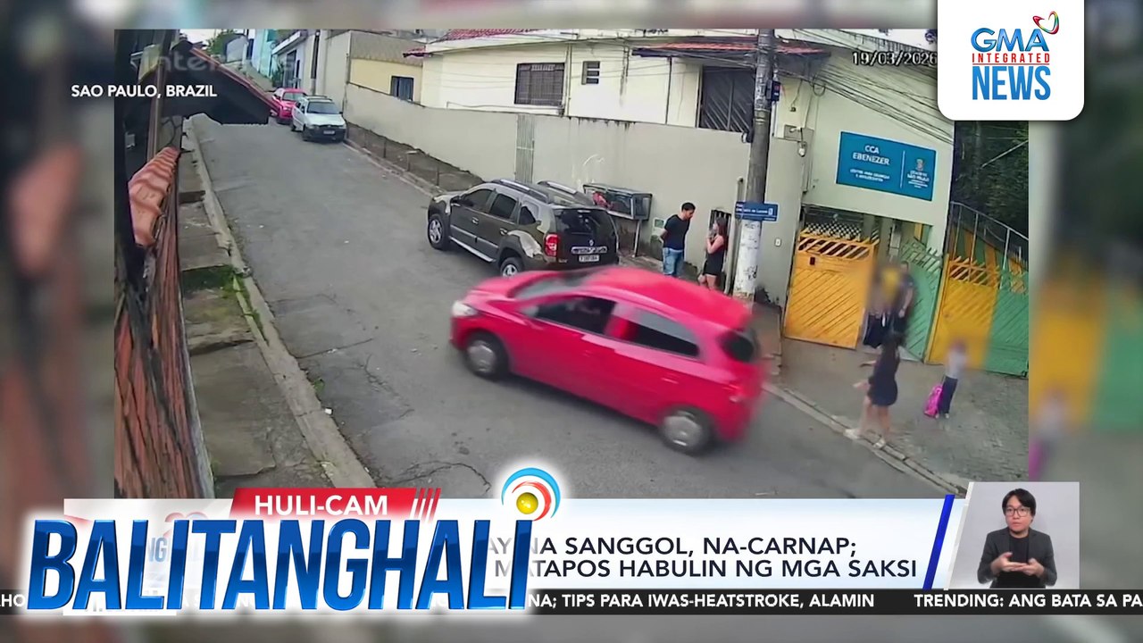 Kotseng may sakay na sanggol, na=carnap; suspek, naaresto matapos habulin ng mga saksi | Balitanghali