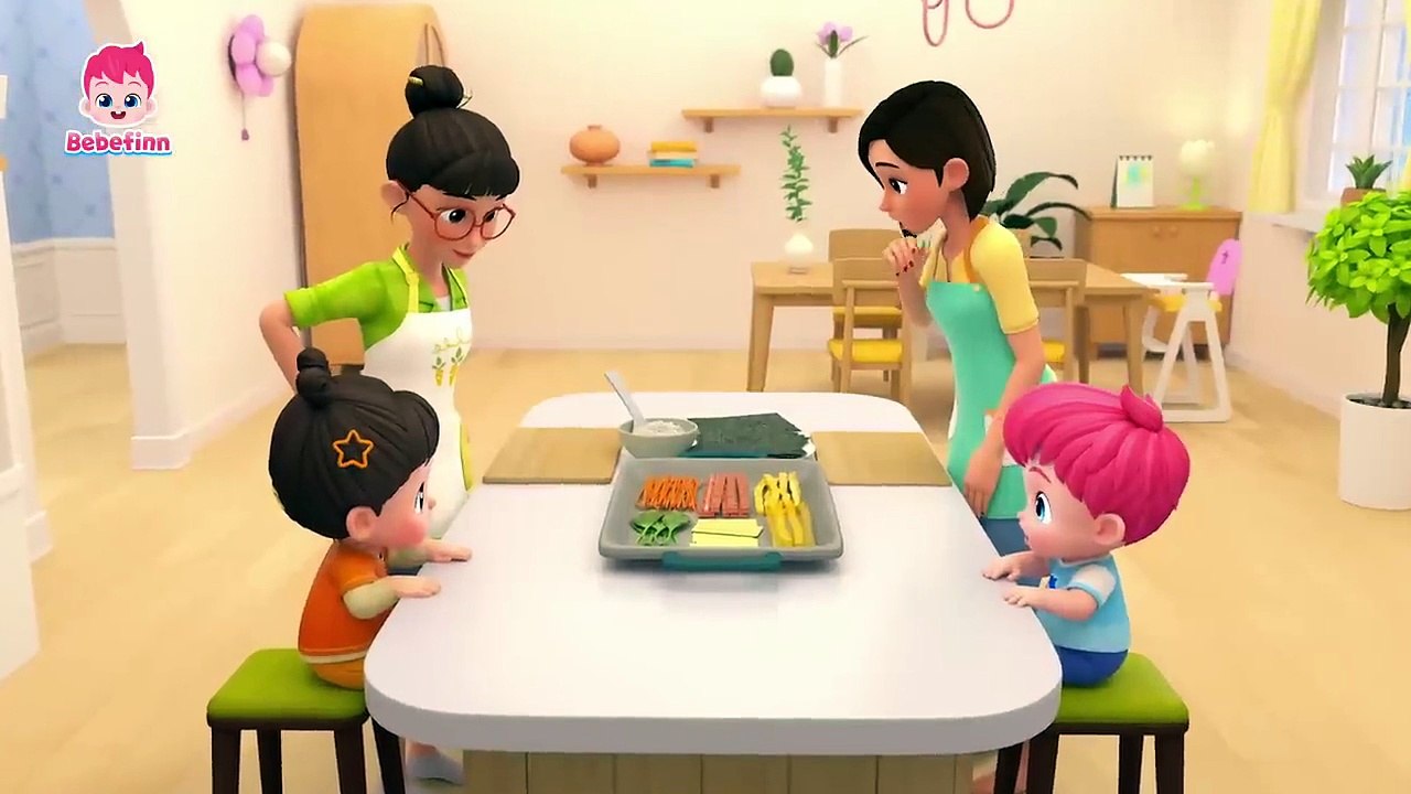 😋 Let’s Make Some Kimbap! | EP196 | Song for Kids | Bebefinn Nursery Rhymes | Aspix Official
