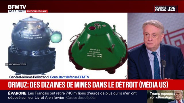 Guerre au Moyen-Orient: l’Iran aurait posé des dizaines de mines dans le détroit d’Ormuz