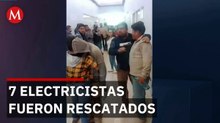 Rescatan a 7 electricistas secuestrados en Matehuala, San Luis Potosí