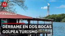 Derrame en Dos Bocas afecta turismo en Paraíso con caída del 80%