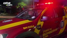 Incêndio destrói loja e danifica farmácia no bairro Santa Cruz, em Cascavel