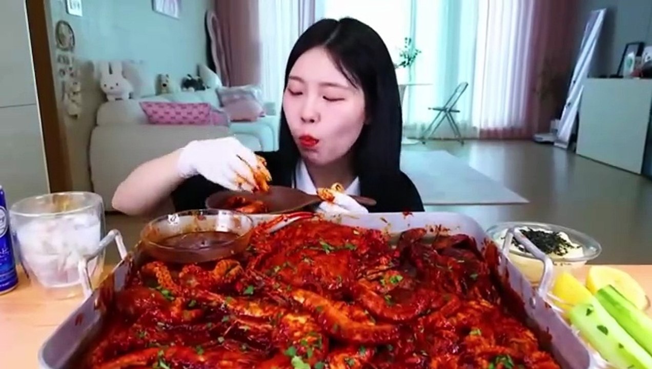ASMR MUKBANG | Spicy Seafood Boil (Crab, Giant Tiger Shrimp, Octopus, Squid, Baby Octopus)