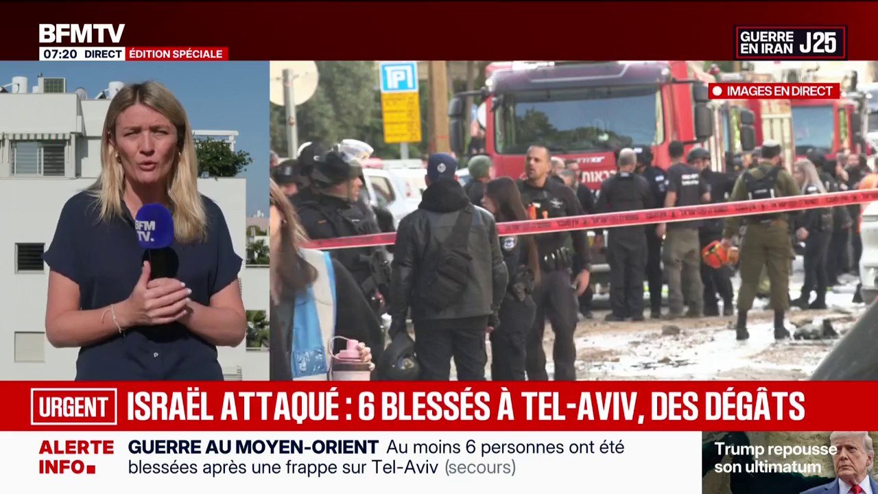 Guerre au Moyen-Orient: depuis ce matin, l'Iran mène "une nouvelle salve de missiles" en direction d'Israël, au moins 6 blessés