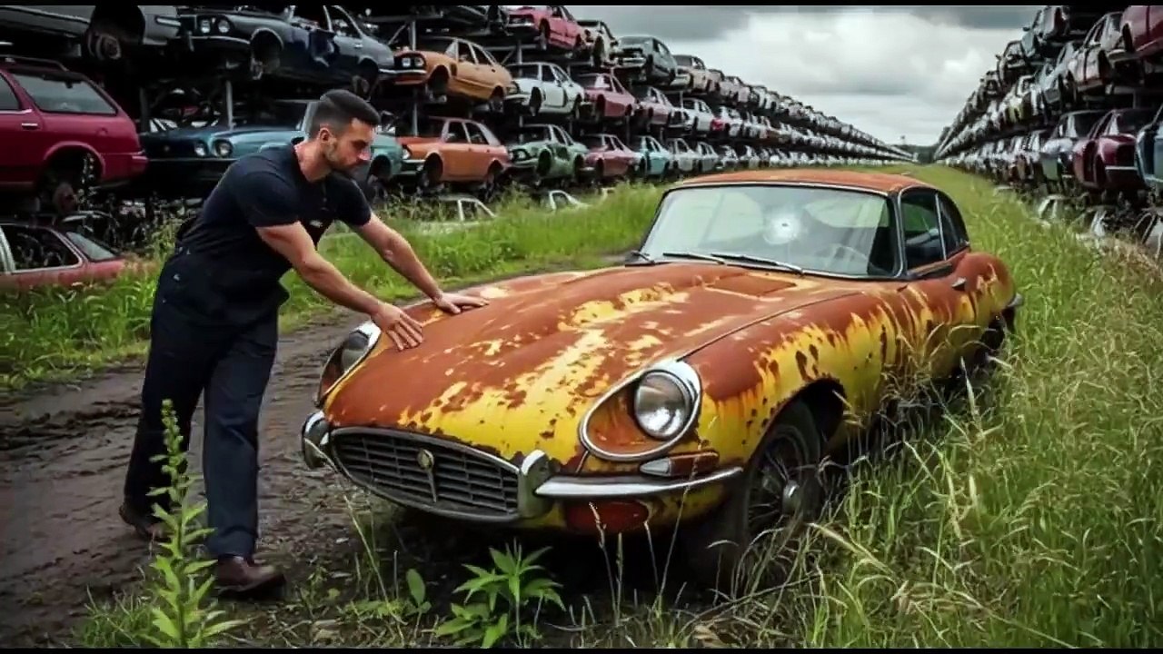 I Found a Jaguar E-Type Rotting in a Junkyard — Everyone Said Scrap It _ Full Restoration