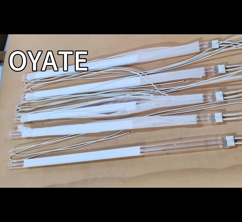 Powder Coating Drying IR Lamps Twin Tube Half White Coated Short Wave Halogen Heat Lamp 2000w 3000w