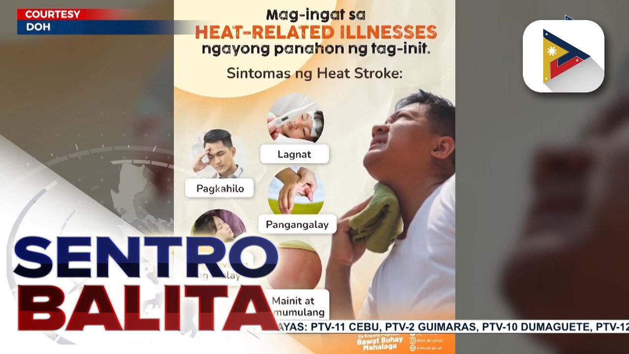 DOH, pinag-iingat ang publiko sa heat stroke at iba pang mga banta sa kalusugan na dulot ng mainit na panahon