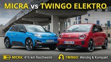 Nissan Micra trifft Renault Twingo E-Tech im Stadt-Check
