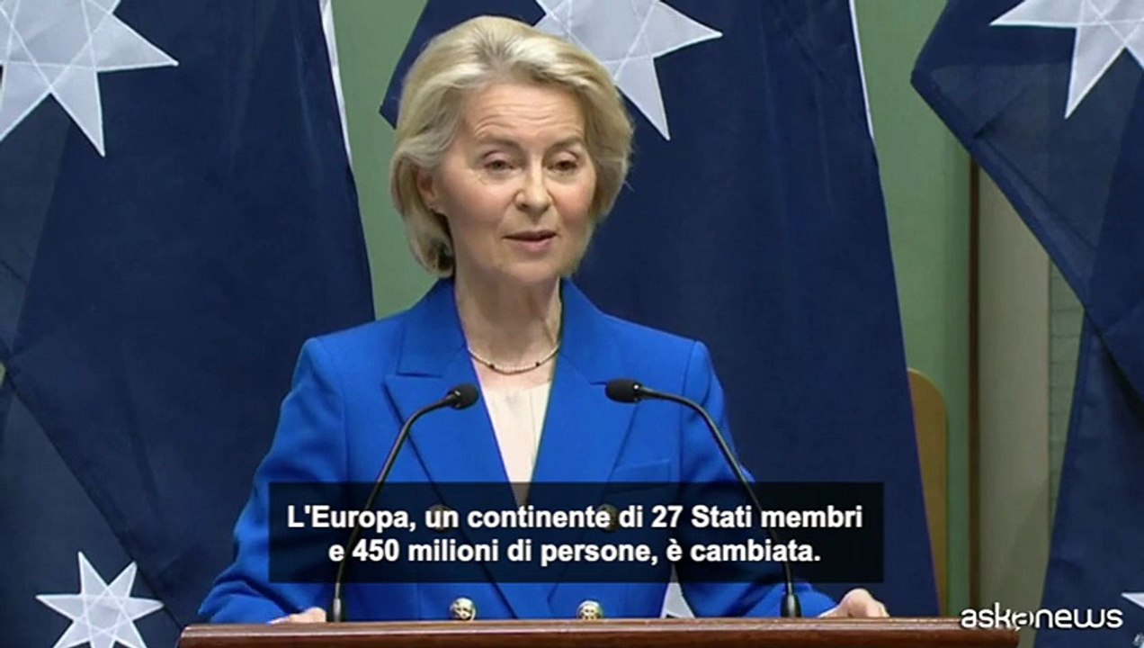 Accordo di libero scambio Australia-Ue: von der Leyen: "Una nuova era"