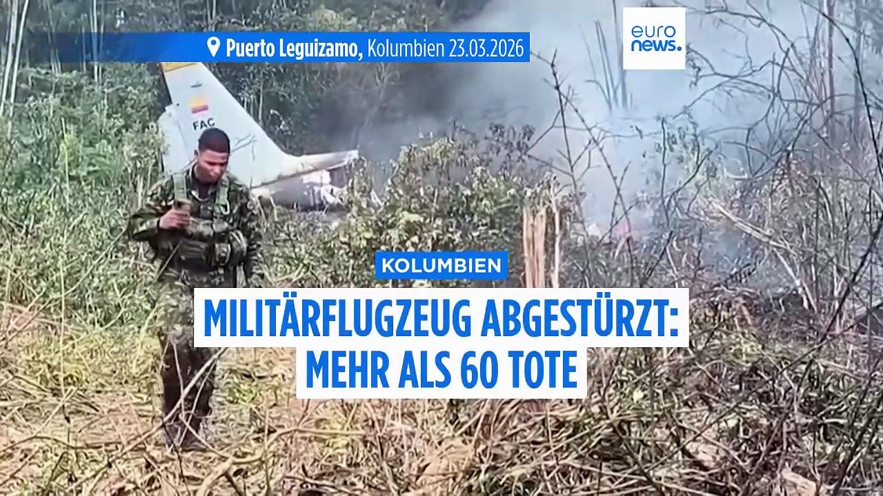 Mindestens 66 Tote nach Absturz eines kolumbianisches Militärflugzeugs