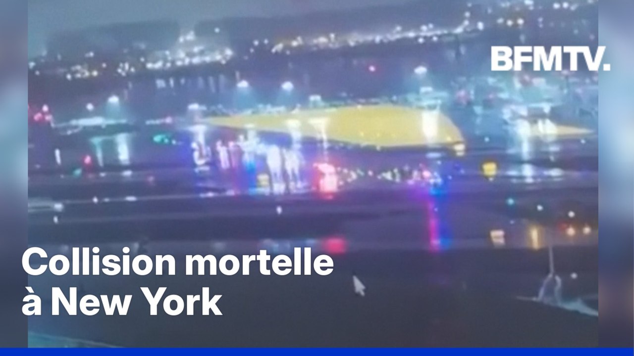 États-Unis: les images de la collision mortelle entre un avion et un camion de pompiers