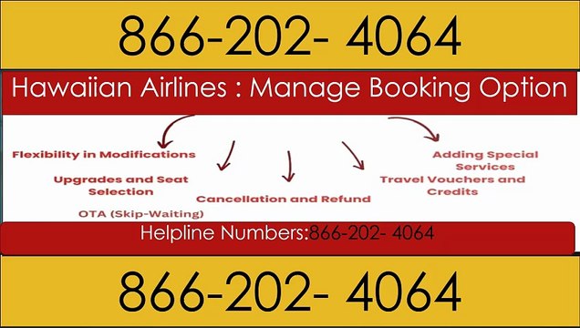 【Hawaiian Airlines 】{ { Customer Service Helpline Numbers (+1-866.202.4064 }} Step by Step Help for Calls, Chats
