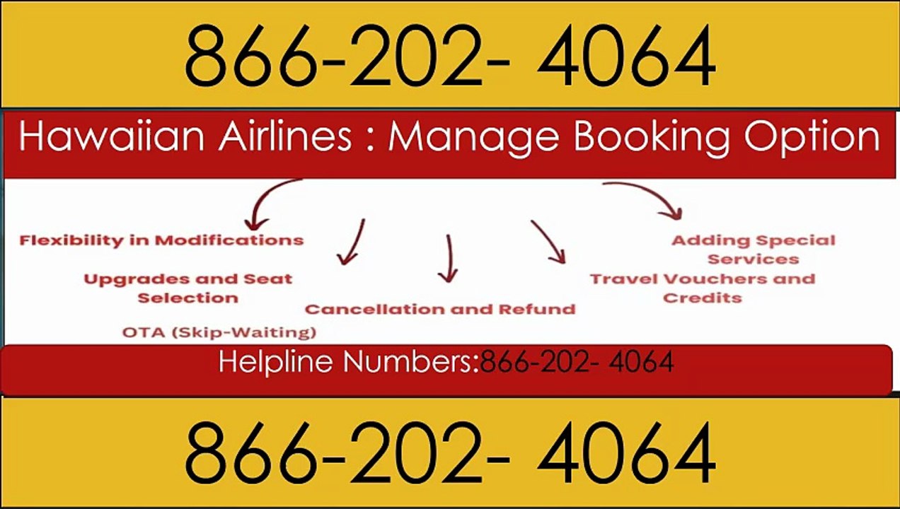 【Hawaiian Airlines 】{ { Customer Service Helpline Numbers (+1-866.202.4064   }} Step by Step Help for Calls, Chats