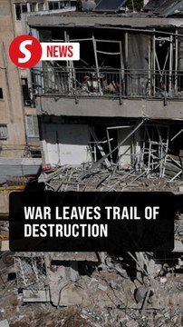 Lives lost and buildings and vehicles damaged in crossfire between Israel and Iran