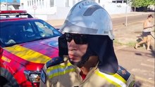 "Vítima em estado de choque", revela oficial do Corpo de Bombeiros