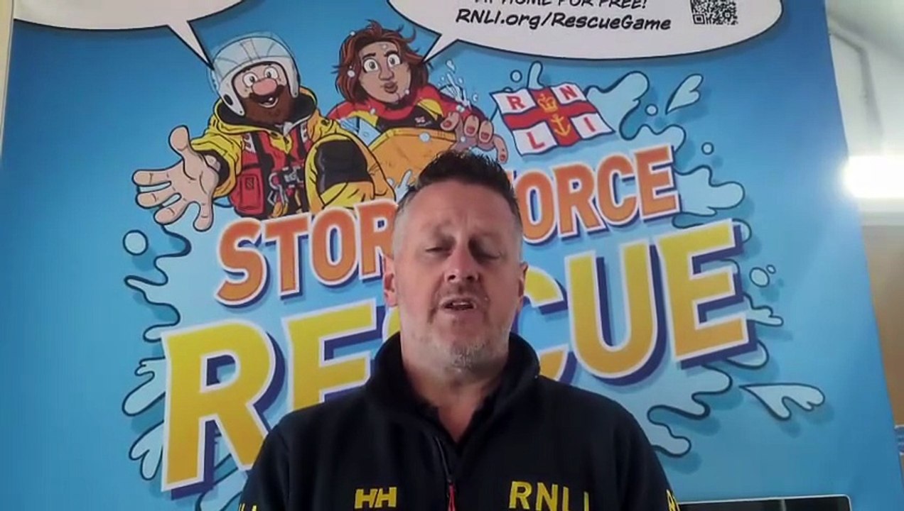 Lewis Timson, the lead Lifeguard Supervisor in Newquay marks the RNLI lifeguard service's 25th anniversary