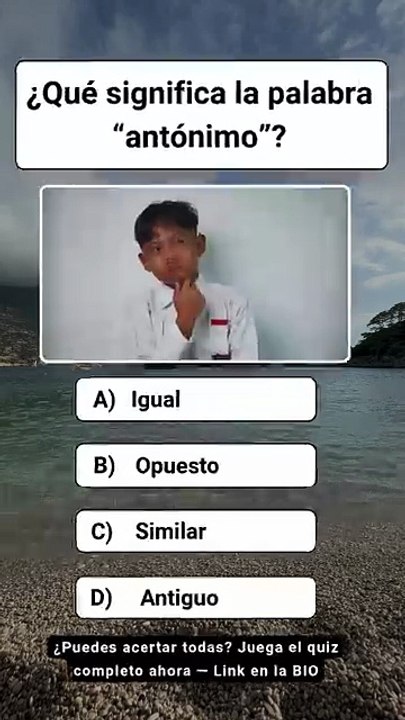 📚 Desafío de Lenguaje: ¿Qué significa la palabra “antónimo”? 🤔