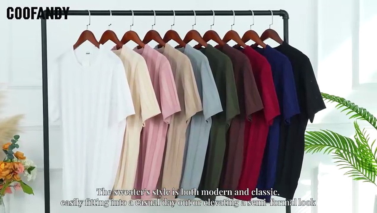 Upgrade your everyday style with the COOFANDY Men’s Short Sleeve Knit Shirt