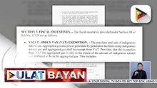 Bagong revenue regulations, inilabas na ng DOF; indigenous natural gas at iba pang power generators, exempted na sa VAT