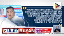 Rep. Acidre, iginiit na walang naging rekomendasyon hinggil sa umano'y pagsasampa ng kasong plunder vs ex-Speaker Romualdez | ulat ni Vel Custodio