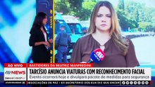 Tarcísio anuncia carros da PM com reconhecimento facial nesta terça (24)