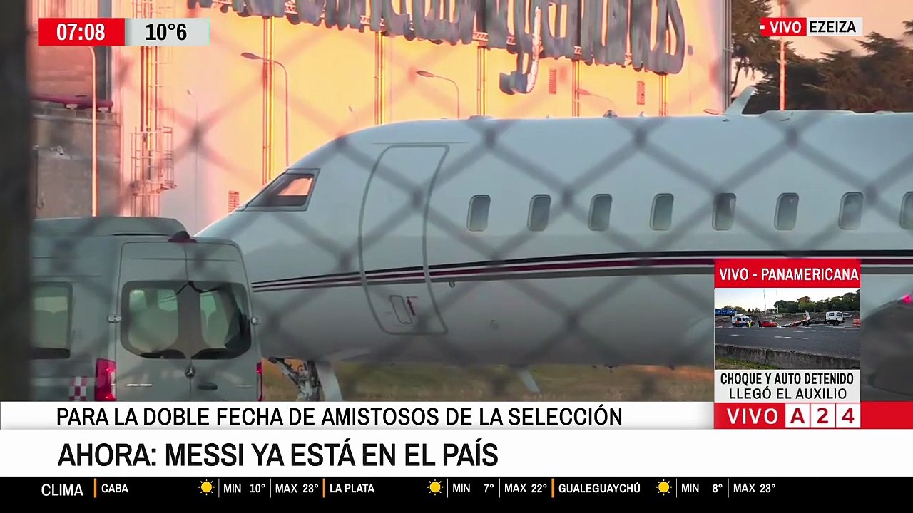 Messi llegó al país y se suma a los entrenamientos de la Selección Argentina