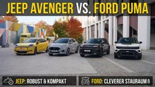 Jeep Avenger 4XE Elektro trifft Ford Puma Gen-E im SUV-Duell