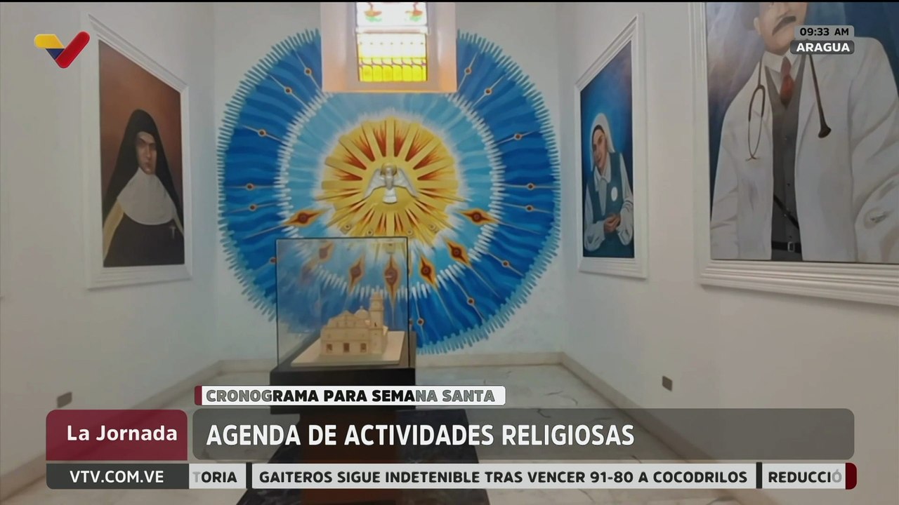 Aragua lista para celebrar Semana Santa con procesiones del Santo Sepulcro y ruta de los Siete Templos