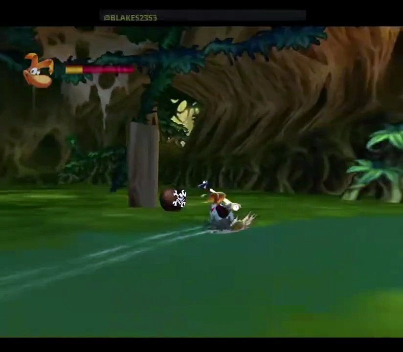 Being pulled in the lake Part, Rayman 2 the great escape