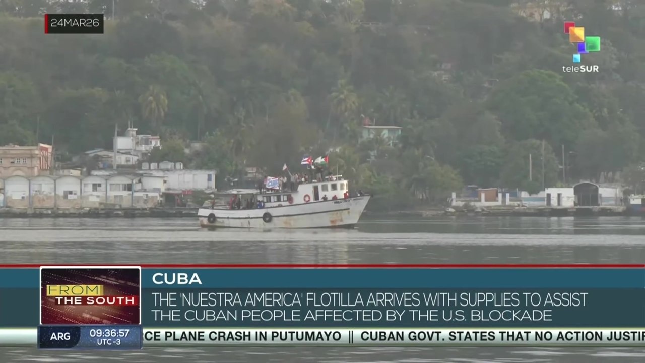 "Nuestra America" flotilla arrives with supplies to assist the Cuban people affected by the US blockade