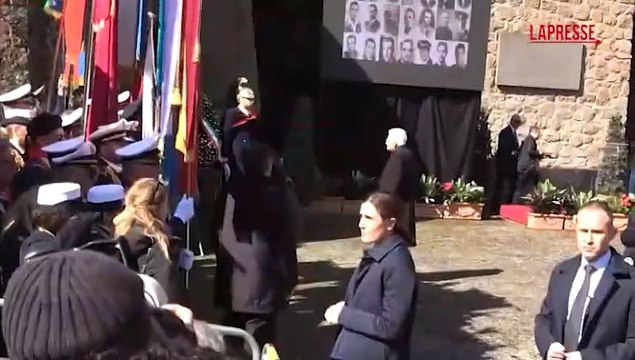 Fosse Ardeatine, Mattarella rende omaggio al Mausoleo