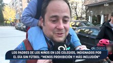 Los padres de los niños en los colegios, indignados por el día sin fútbol: "Menos prohibición y más inclusión"