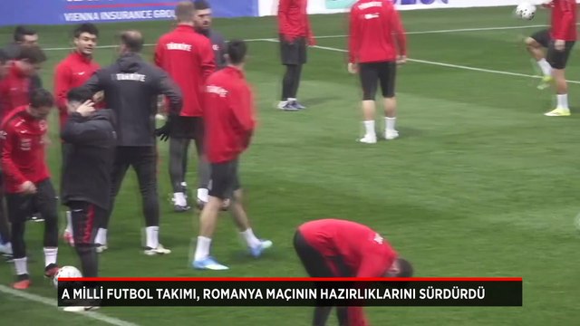 A Milli Futbol Takımı, Romanya maçının hazırlıklarını sürdürdü