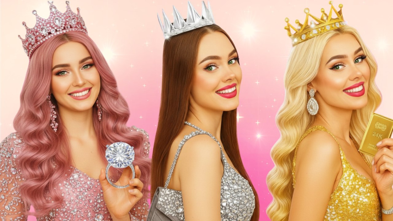 D’Ordinaire à Éblouissant👑✨ Look Doré vs Look Argenté – Transformation Créative