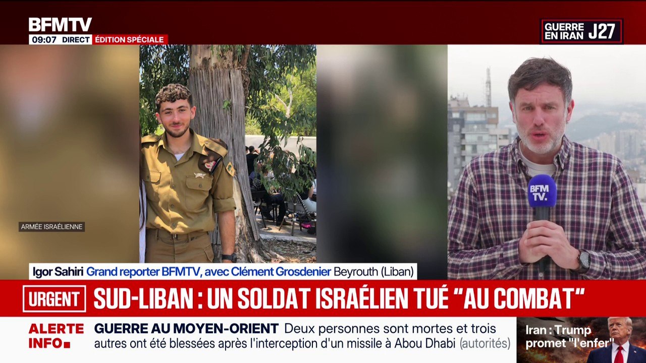 Guerre au Moyen-Orient: un soldat de la brigade Golani serait décédé dans le sud du Liban communique l'armée israélienne