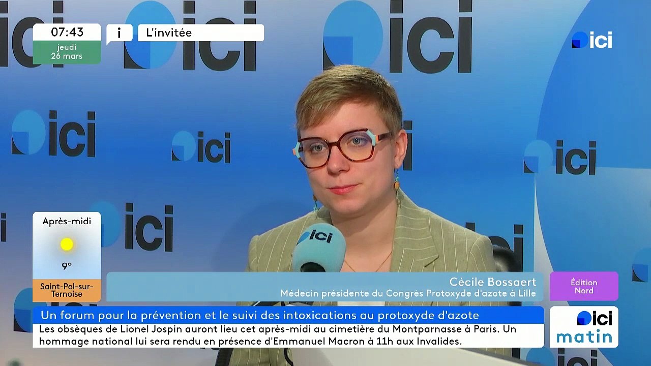 Nouvelles sanctions contre le protoxyde d'azote : "On est un peu mitigés" pour Cécile Bossaert, médecin urgentiste au CHU de Lille
