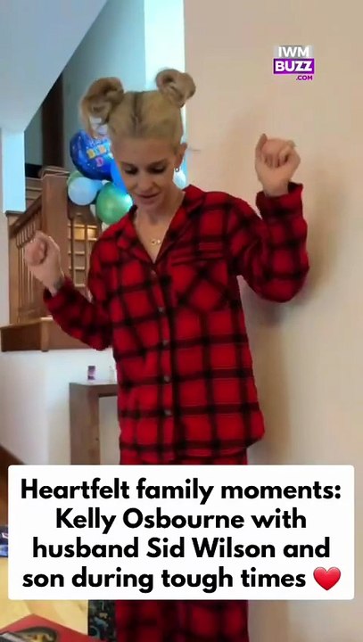 Heartfelt family throwback moments: Kelly Osbourne with husband Sid Wilson and son during tough times