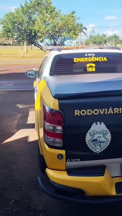 Condutor foge a pé por milharal e abandona Uno lotado com cigarros, em Assis Chateaubriand