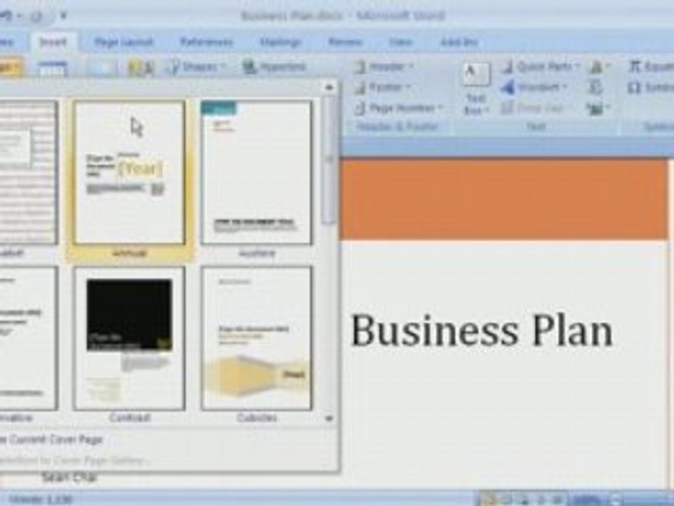 Word 2007 Demo: Use Building Blocks