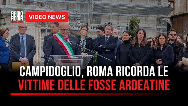 Campidoglio, Roma ricorda le vittime delle Fosse Ardeatine